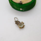 Sterling Silver Little Wise Owl Charm Pendant Vintage c1970
