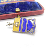 South Africa Sterling Silver & Enamel Wits Univeristy Crested Brooch Antique