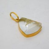 Japanese 19th Century 18ct Gold Essex Crystal Pagoda Pendant Antique