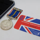 Boxed British National Service Military Medal Vintage 1960