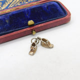 Sterling Silver Pair of Boots Charm Pendant Vintage c1970