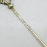 Sterling Silver Cockerel Chicken Terminal Cocktail Stick Pin Antique c1920s