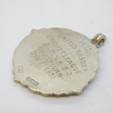 Sterling Silver & Gold Cricket Sporting Fob Medal Antique 1930 Birmingham