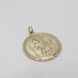 Sterling Silver St Christopher Travel Charm Pendant Vintage c1970