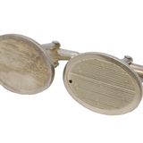 Sterling Silver Engine Turned Textured Cufflinks Vintage 2005 London