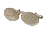 Sterling Silver Engine Turned Textured Cufflinks Vintage 2005 London