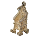 Sterling Silver Royal Throne Charm Pendant Vintage c1970