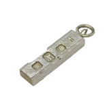 Sterling Silver Bullion Bar Ingot Pendant Vintage 1978 London