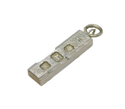 Sterling Silver Bullion Bar Ingot Pendant Vintage 1978 London