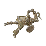 Sterling Silver Viking Warrior Charm Pendant Vintage c1970s