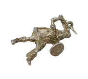 Sterling Silver Viking Warrior Charm Pendant Vintage c1970s