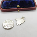 Sterling Silver & Enamel Devon Charm Pendant Vintage c1970