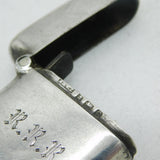 Edwardian Sterling Silver Vesta Case Antique 1902 Birmingham