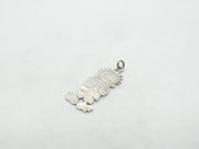 Sterling Silver Beano Cartoon Silhouette Pendant Vintage c1970