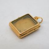 19th Century 9ct Gold & Carved Hematite Centurion Locket Antique c1840s