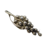 Sterling Silver Bunch of Grapes Charm Pendant Vintage c1970s
