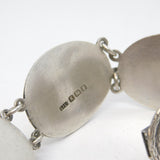 Sterling Silver Allies of WWII Panel Bracelet Antique 1945 London