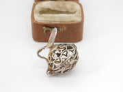 Sterling Silver Wine Jug Charm Pendant Vintage c1970