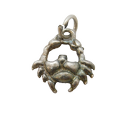 Sterling Silver Cancer the Crab Charm Pendant Vintage c1970s