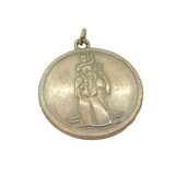 Sterling Silver St Christopher Travel Charm Pendant Vintage c1970