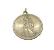 Sterling Silver St Christopher Travel Charm Pendant Vintage c1970