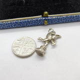 Sterling Silver Eros the Archer Statue Charm Pendant Vintage c1970