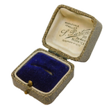 Edwardian Tooled Leather Jewellery Ring Box 'J. Parton, Norwich' Antique