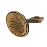 George III Carved Copper Monogram Intaglio Fob Seal Antique c1800