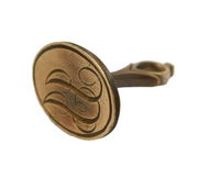 George III Carved Copper Monogram Intaglio Fob Seal Antique c1800