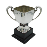 20th Century Sterling Silver Angled Sporting Trophy Cup Antique 1936 Sheffield