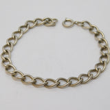 Sterling Silver Essential Curb Link Bracelet Vintage c1970