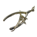 Sterling Silver Lucky Wishbone Charm Pendant Vintage c1970s