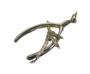 Sterling Silver Lucky Wishbone Charm Pendant Vintage c1970s