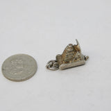 Sterling Silver Opening Camera in the Camera Charm Pendant Vintage c1970