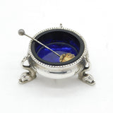 Victorian Sterling Silver Dolphin Form Salt Cellar Antique 1862 Birmingham