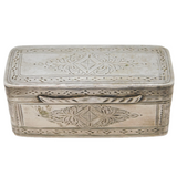 18th Century Dutch Sterling Silver Snuff Box Antique c1780s