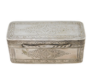 18th Century Dutch Sterling Silver Snuff Box Antique c1780s