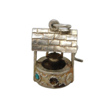 Sterling Silver Wishing Well Charm Pendant Vintage c1970