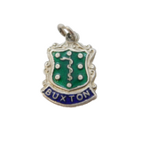 Sterling Silver Enamel Buxton Souvenir Charm Pendant Vintage c1970