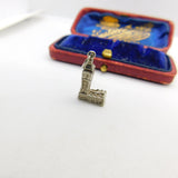 Sterling Silver Big Ben Charm Pendant Vintage c1970