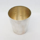 Dunhill Silver Plated Shot Measure & Bottle Opener Combination Shot Cup Antique