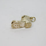Sterling Silver Boot Or Shoe Charm Pendant Vintage c1970