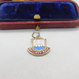 Sterling Silver and Coloured Enamel Travel Shield Matlock Bath Charm c1970