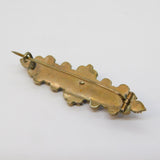 19th Century Austro-Hungarian Silver Gilt Bohemian Garnet Brooch Antique