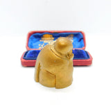 Chinese Gilded Wooden Buddha Ornament Figure Vintage c1970