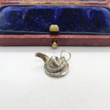 Sterling Silver Robin Hood Hat Charm Pendant Vintage c1970
