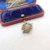 Sterling Silver Prickly Hedgehog Charm Pendant Vintage c1970
