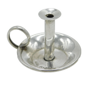 Victorian Sterling Silver Miniature Travelling Candlestick Antique 1900