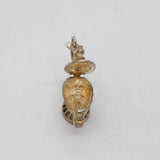 Sterling Silver Aladdins Lamp With Genie Inside Charm Pendant Vintage c1970s
