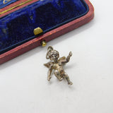 Sterling Silver Cupid Classical Charm Pendant Vintage c1970